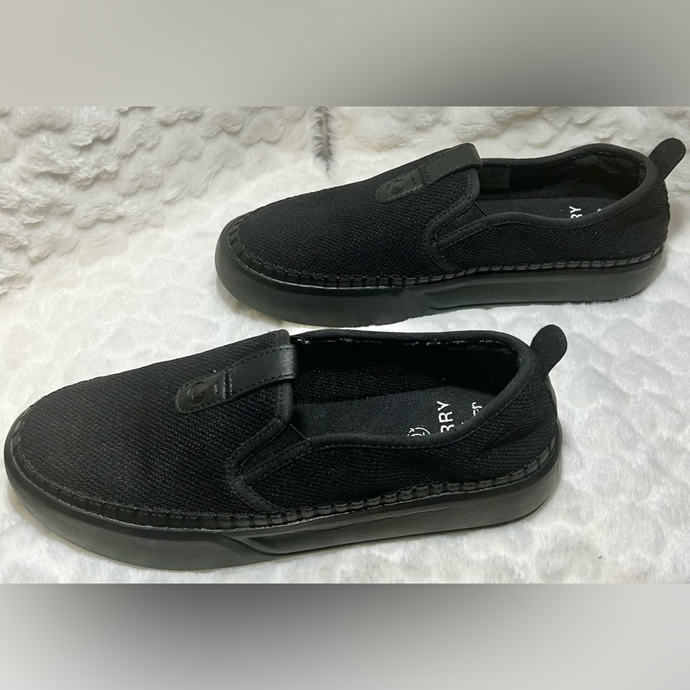 Black Sperry Plushstep Loafers women’s size 7.5 - Picture 2 of 9